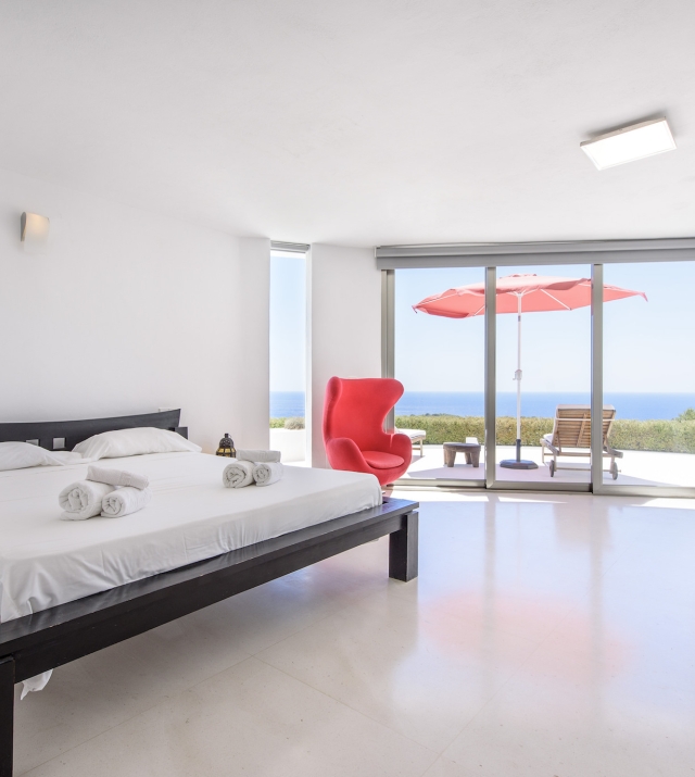 Resa Estates modern villa for sale te koop Cala Tarida Ibiza bedroom 1.jpg